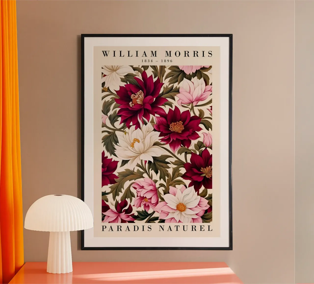 fiori in fiore poster con telaio in plastica da Ropech Shop