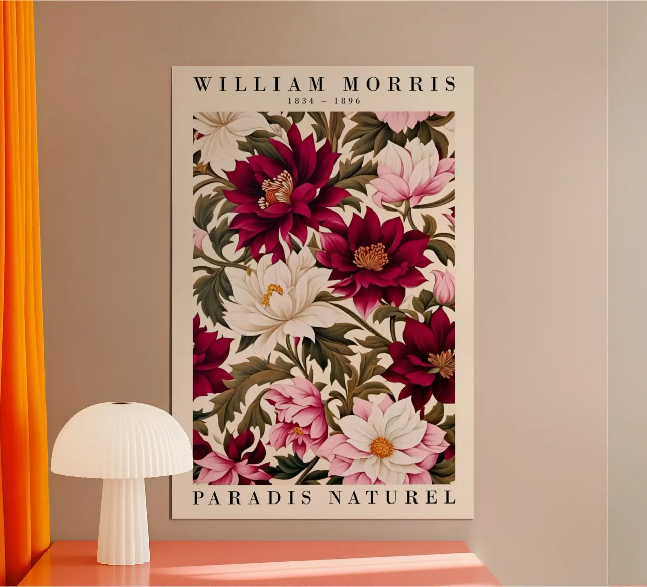 fiori in fiore poster con telaio in plastica da Ropech Shop