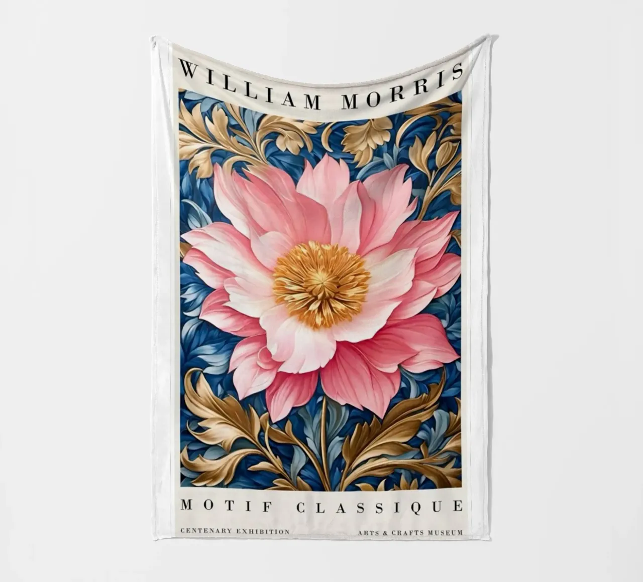peonie in fiore coperta in pile da Ropech Shop