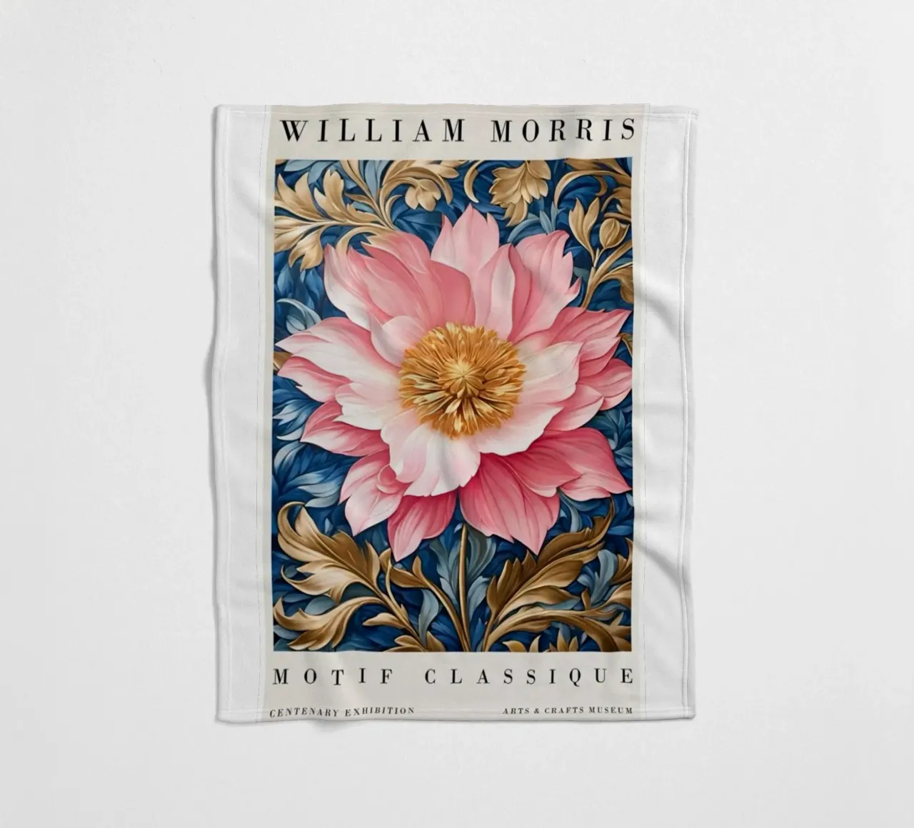 peonie in fiore coperta in pile da Ropech Shop