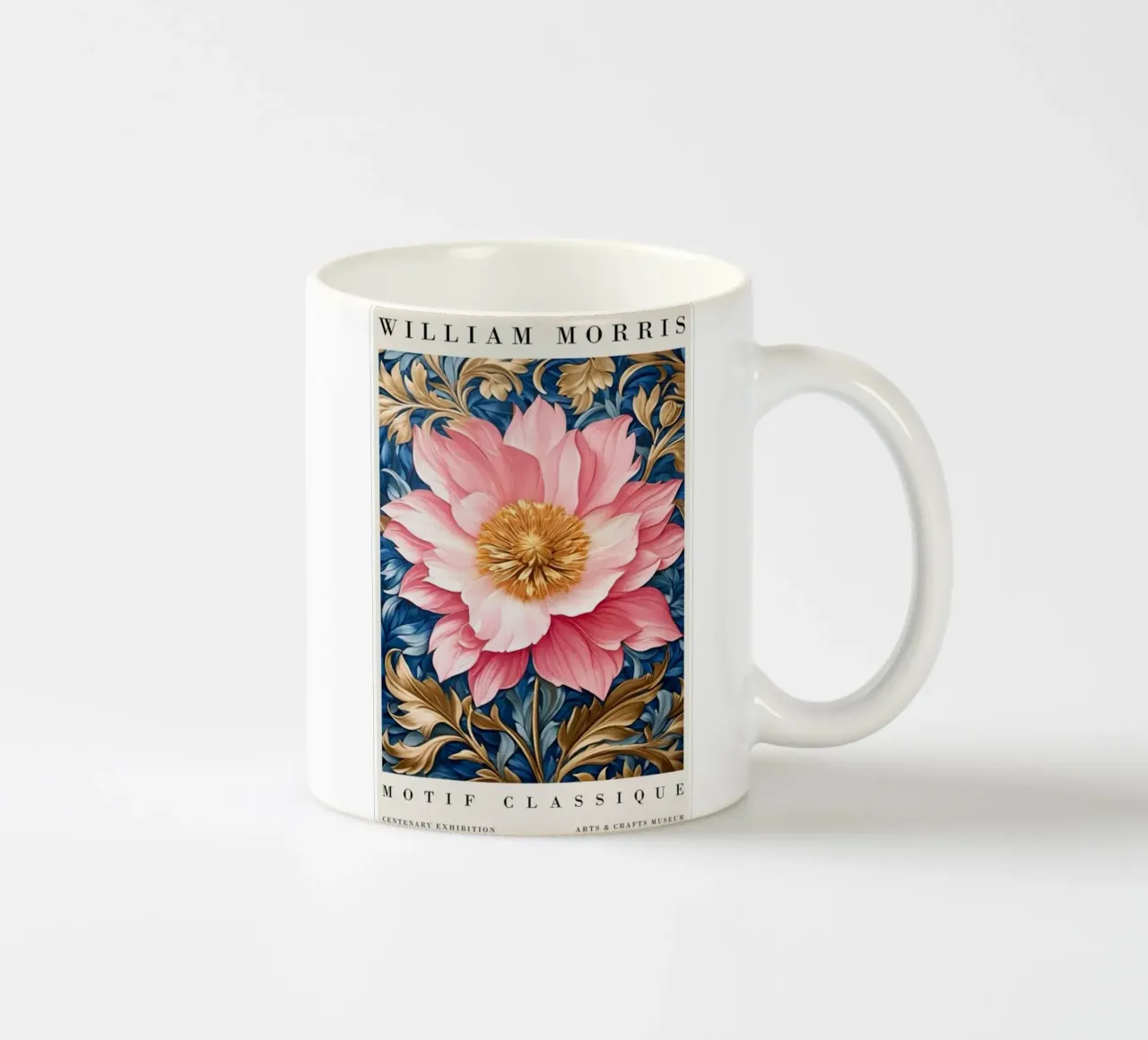 peonie in fiore tazza in ceramica da Ropech Shop