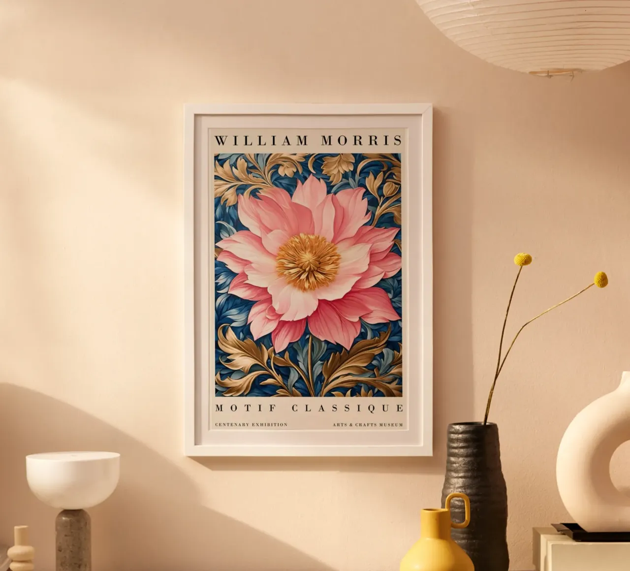 peonie in fiore poster da Ropech Shop