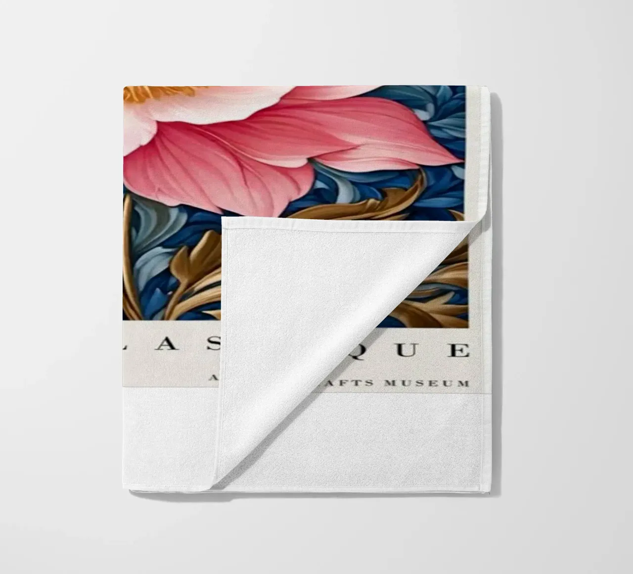 peonie in fiore telo mare da Ropech Shop