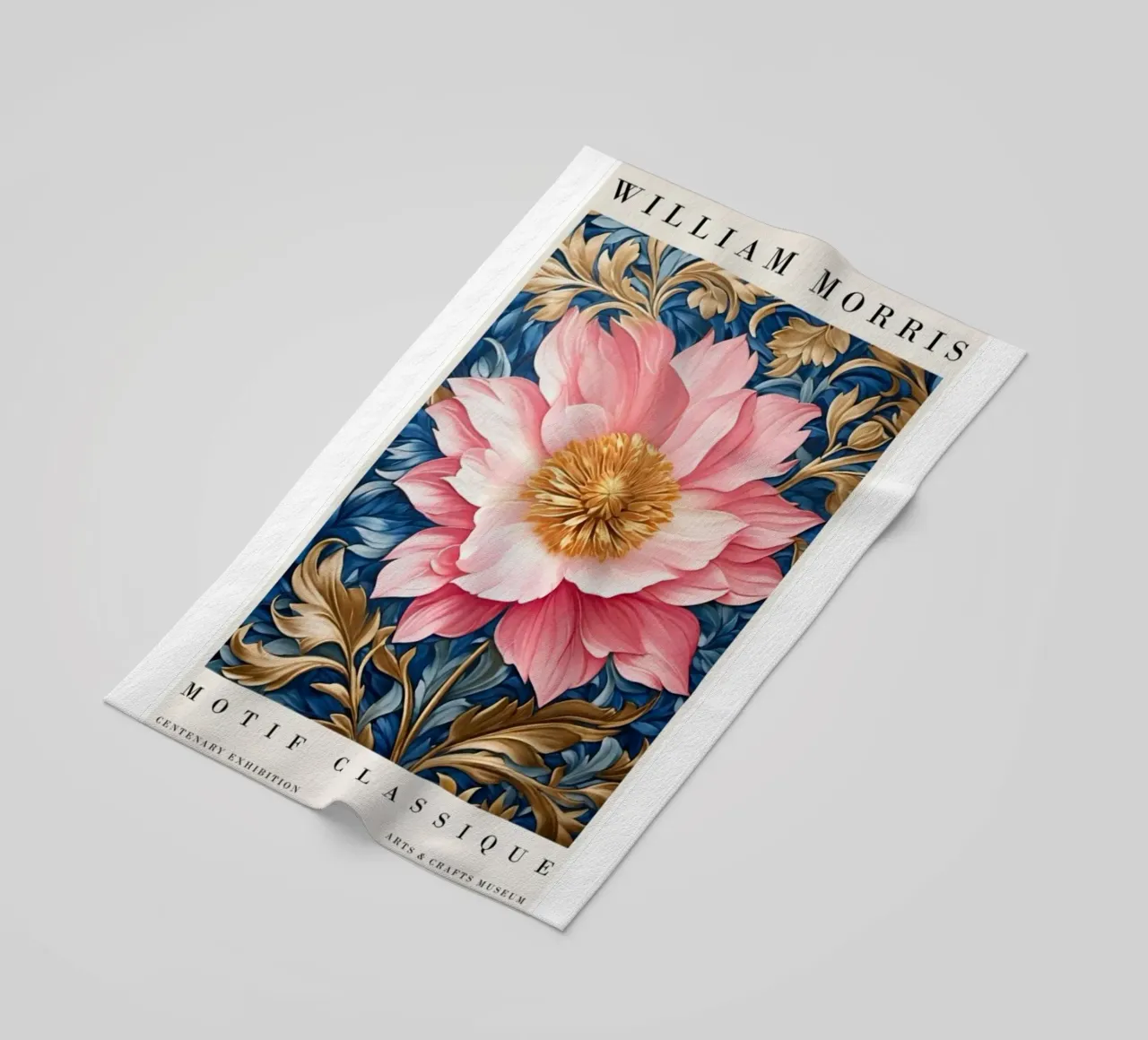 peonie in fiore telo mare da Ropech Shop