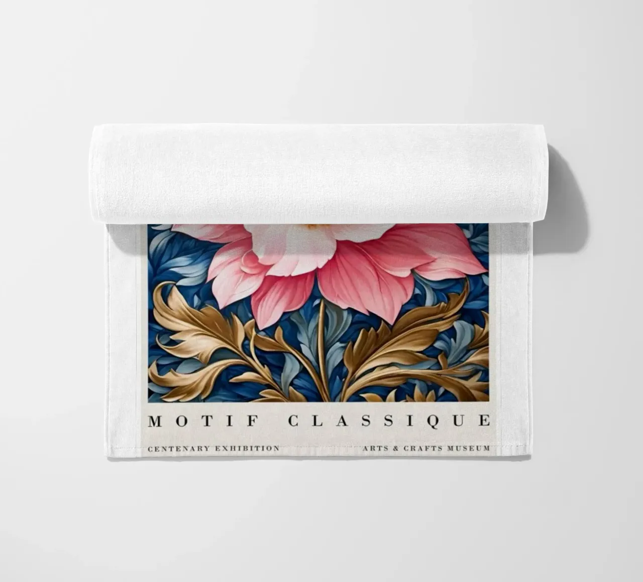 peonie in fiore telo mare da Ropech Shop