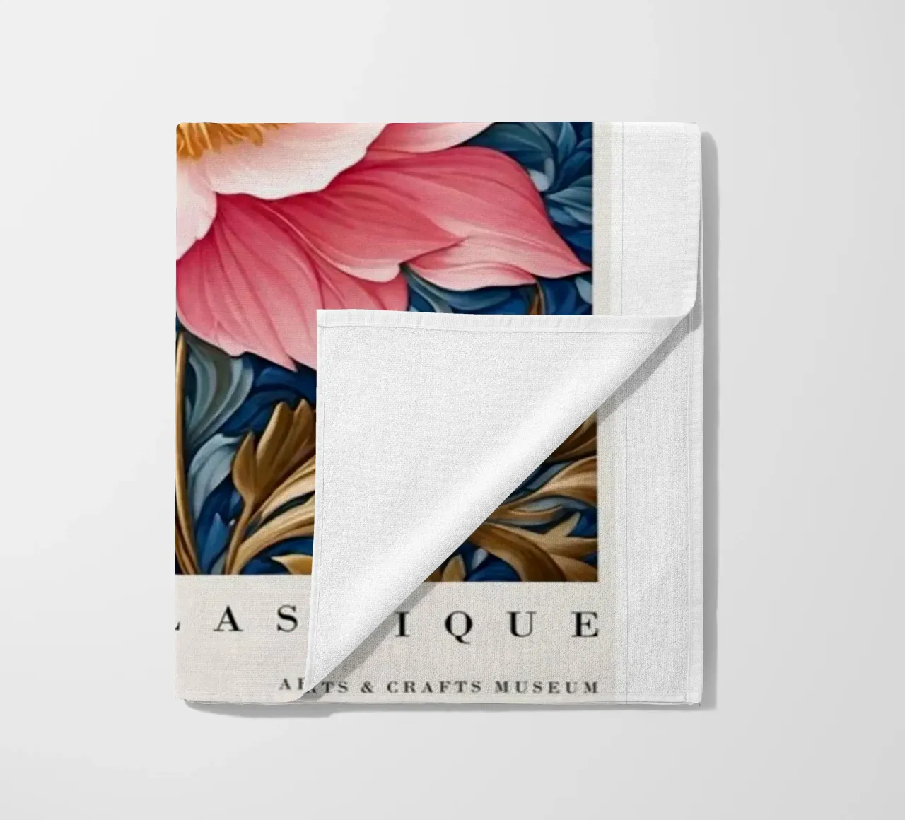 peonie in fiore telo mare da Ropech Shop