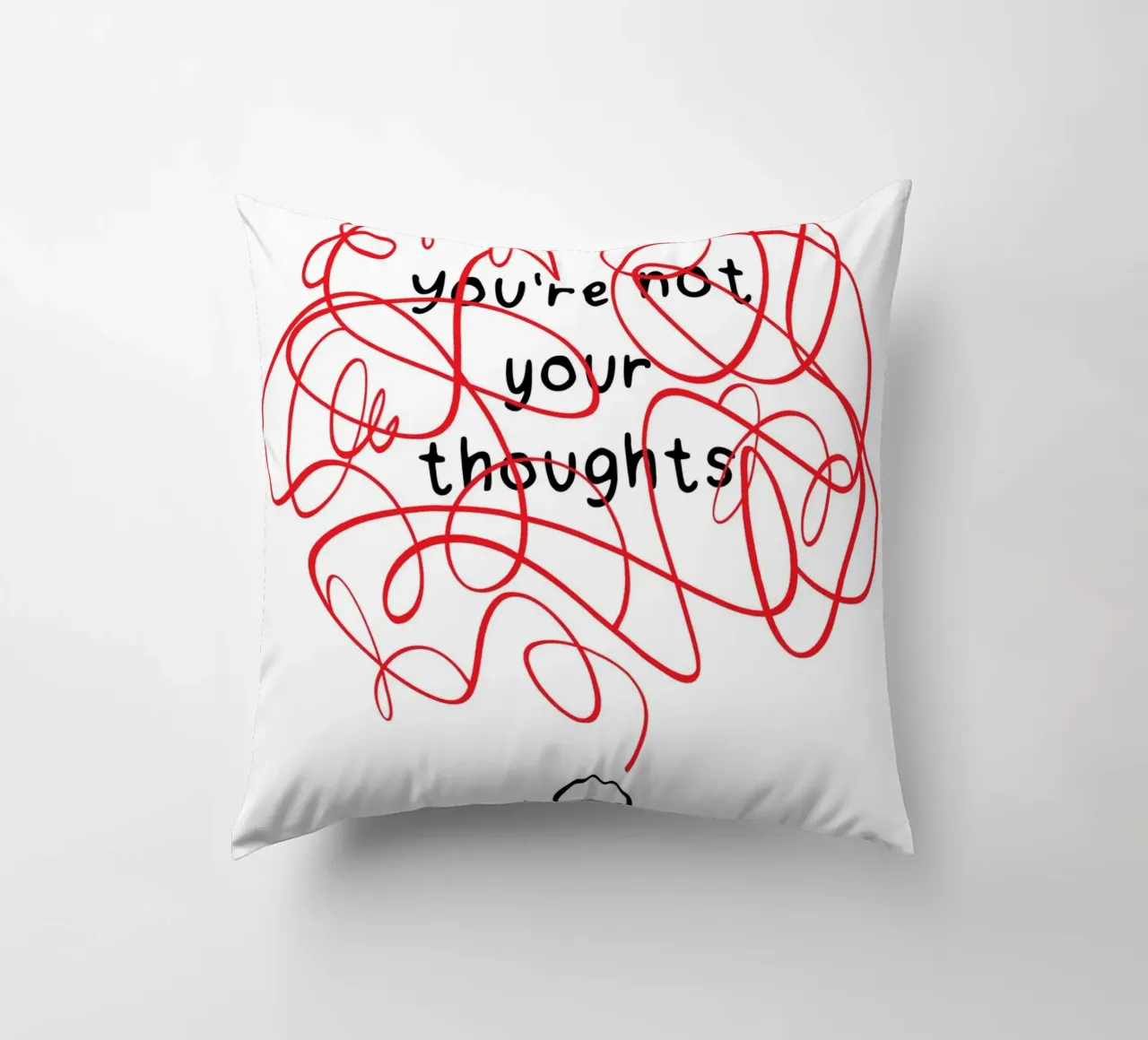 You're Not Your Thoughts cuscino da nabakumov