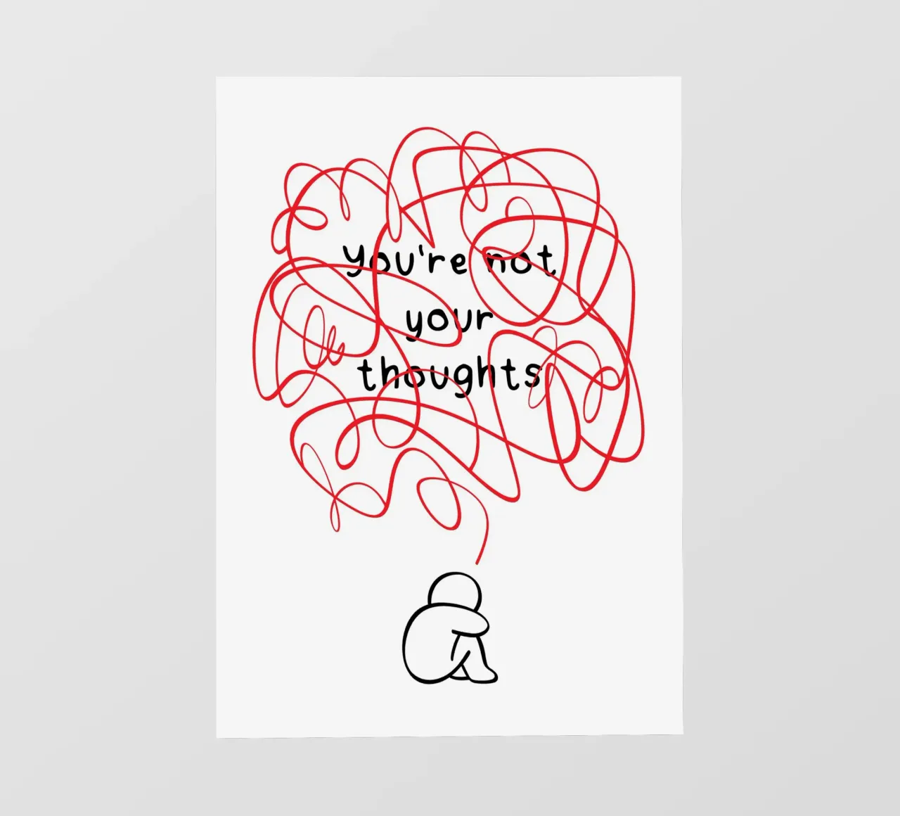 You're Not Your Thoughts telo in pvc da nabakumov