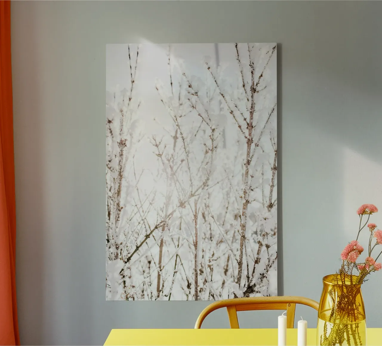 Bagliore invernale tela con Cornice a cassetta da StillVibe Home