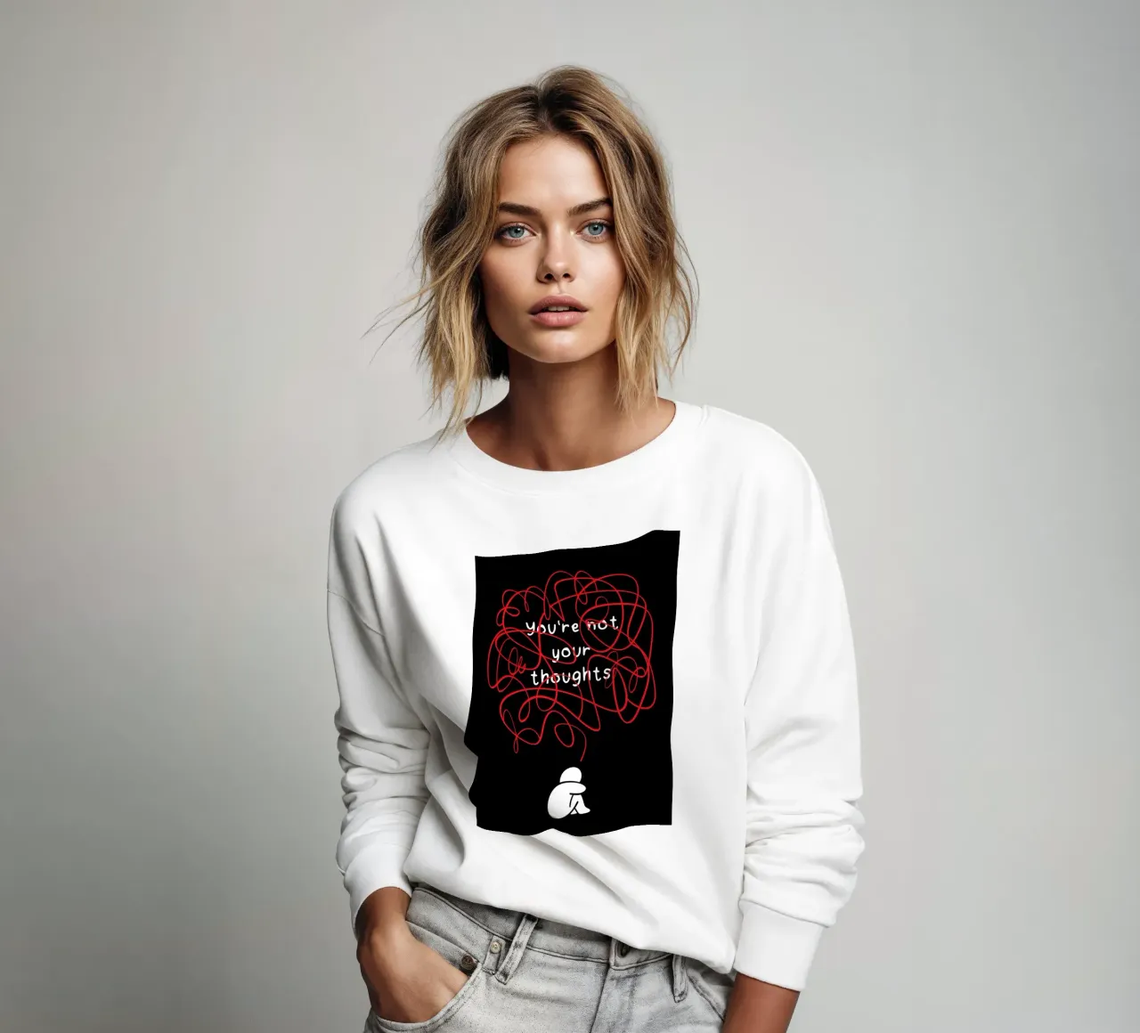 You're Not Your Thoughts sudadera de nabakumov