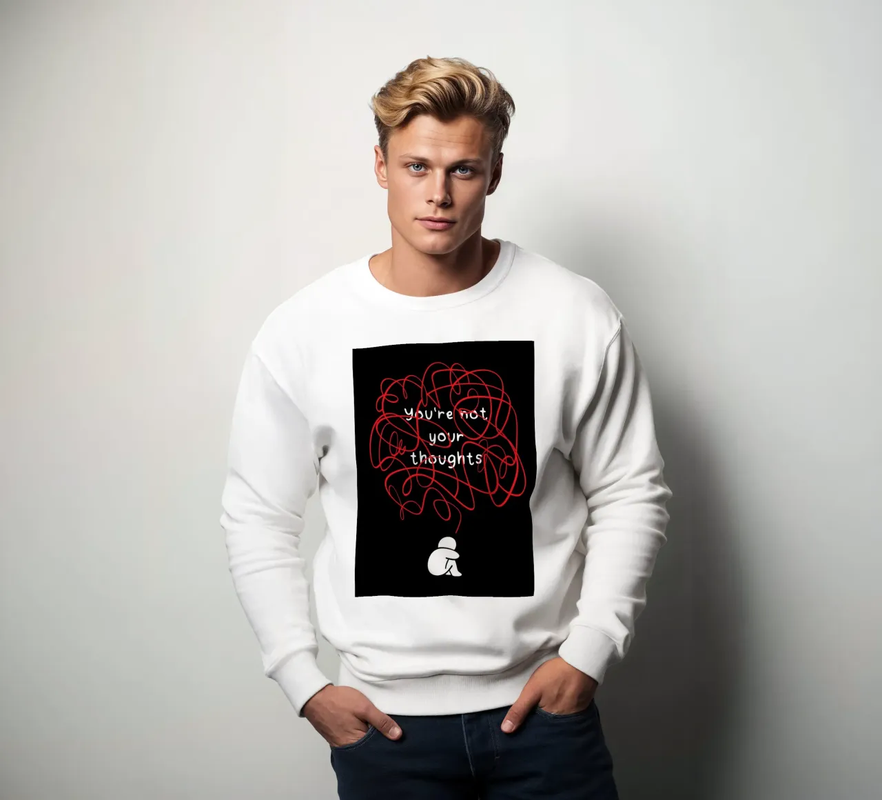 You're Not Your Thoughts sudadera de nabakumov