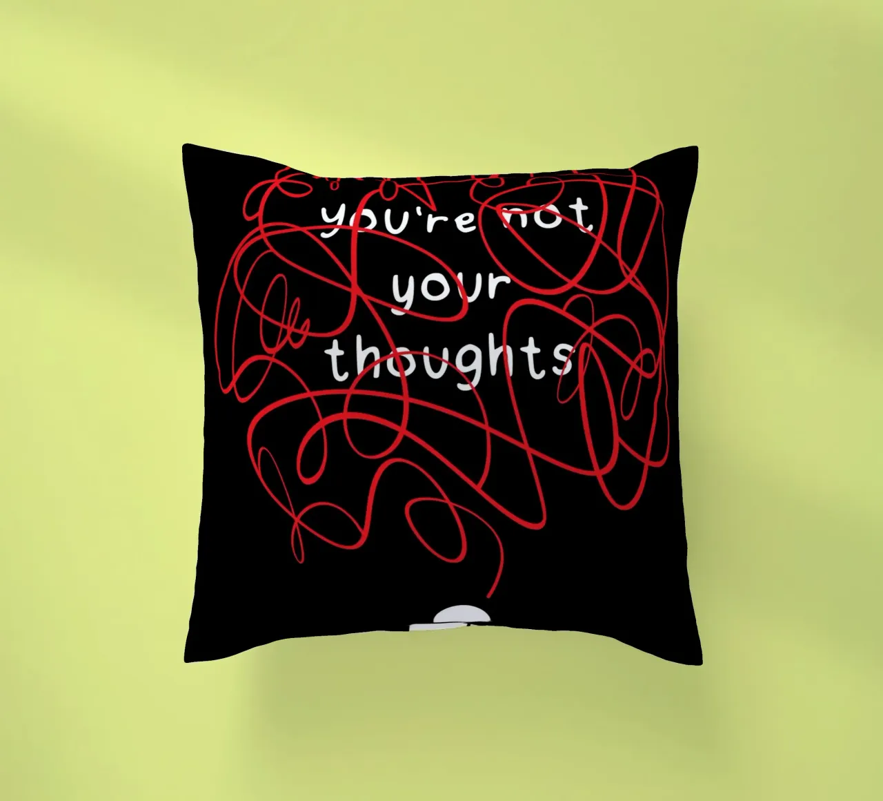 You're Not Your Thoughts cuscino da nabakumov