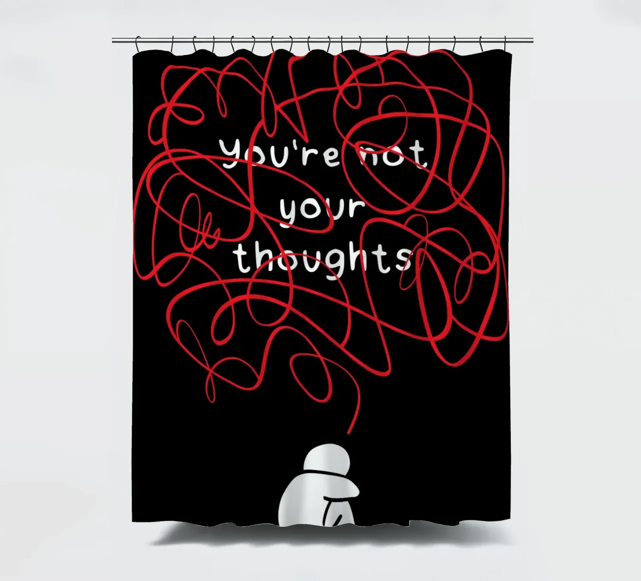 You're Not Your Thoughts tenda da doccia da nabakumov