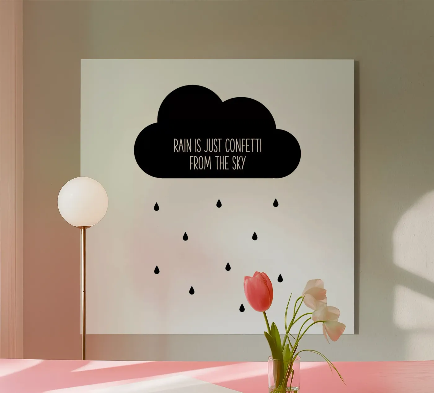 Confetti acrylic glass by Evita Witzenhausen