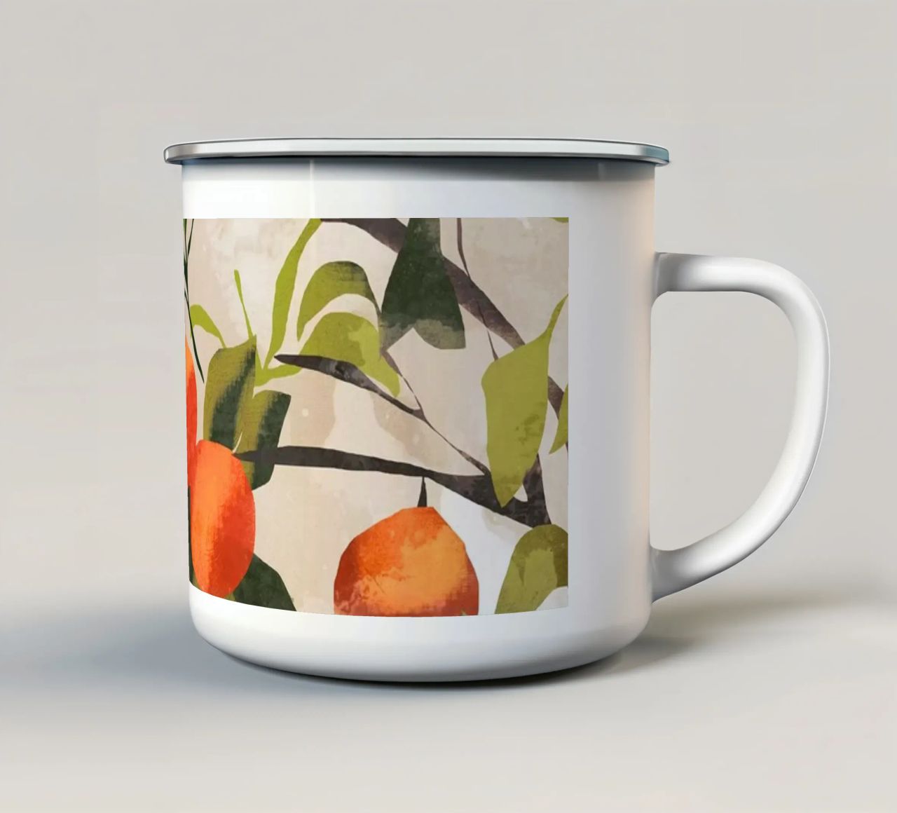 Arance tazza in smalto da ThingDesign