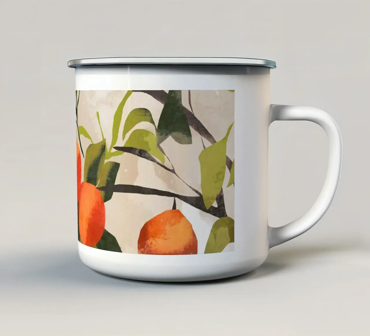 Arance tazza in smalto da ThingDesign