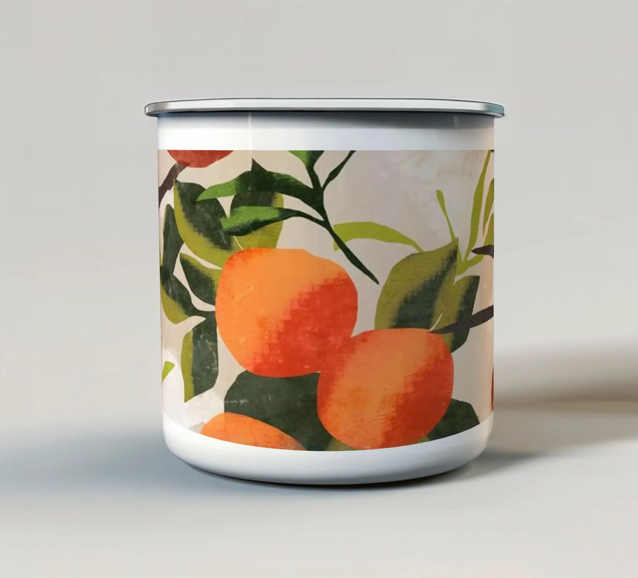 Arance tazza in smalto da ThingDesign