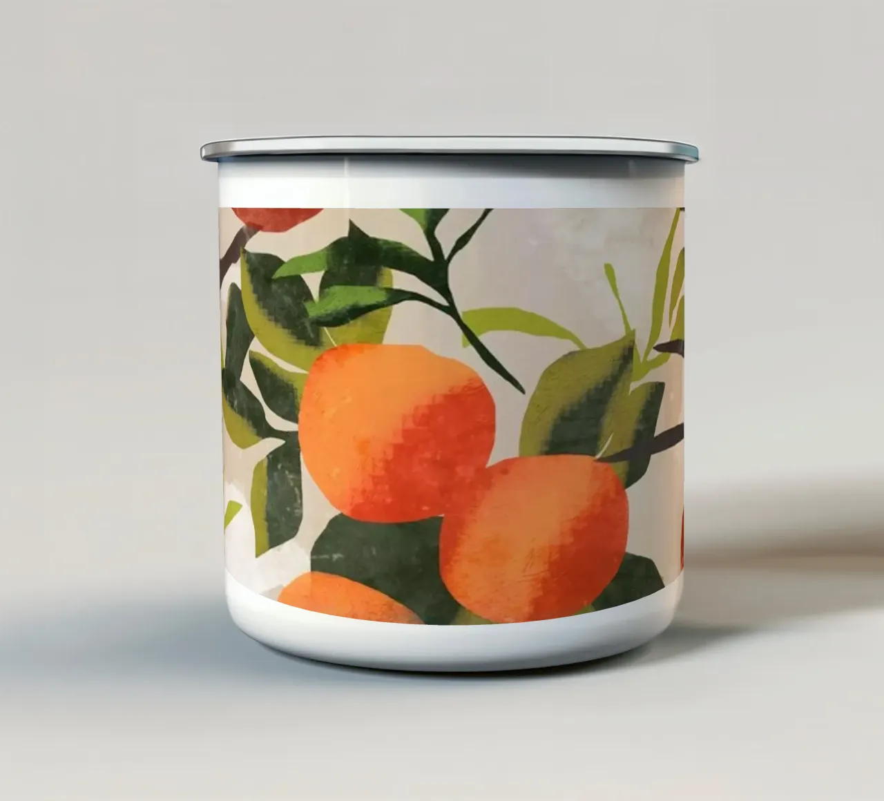 Arance tazza in smalto da ThingDesign