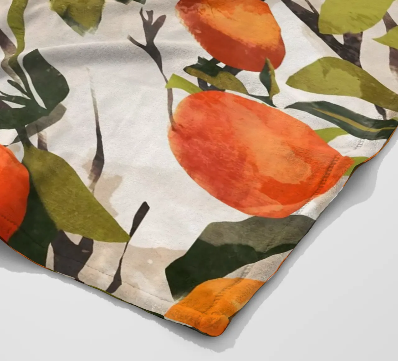 Orangen Fleecedecke von ThingDesign
