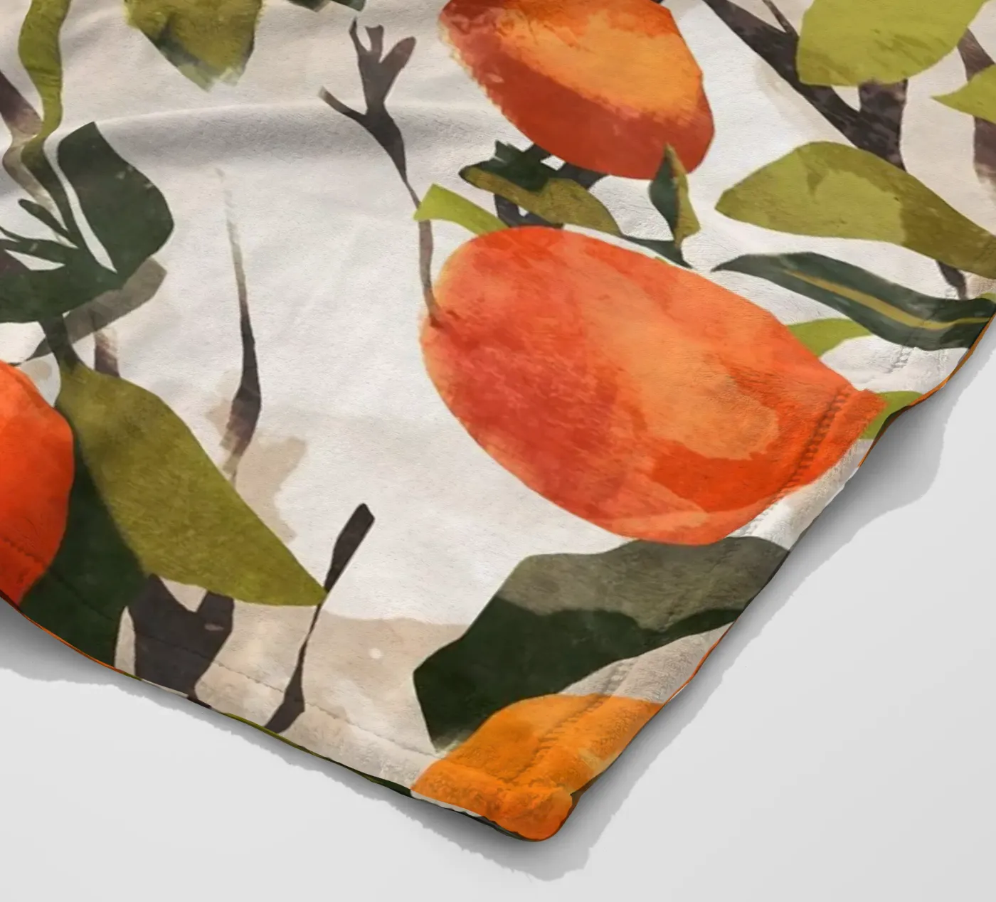 Oranges fleece blanket by ThingDesign