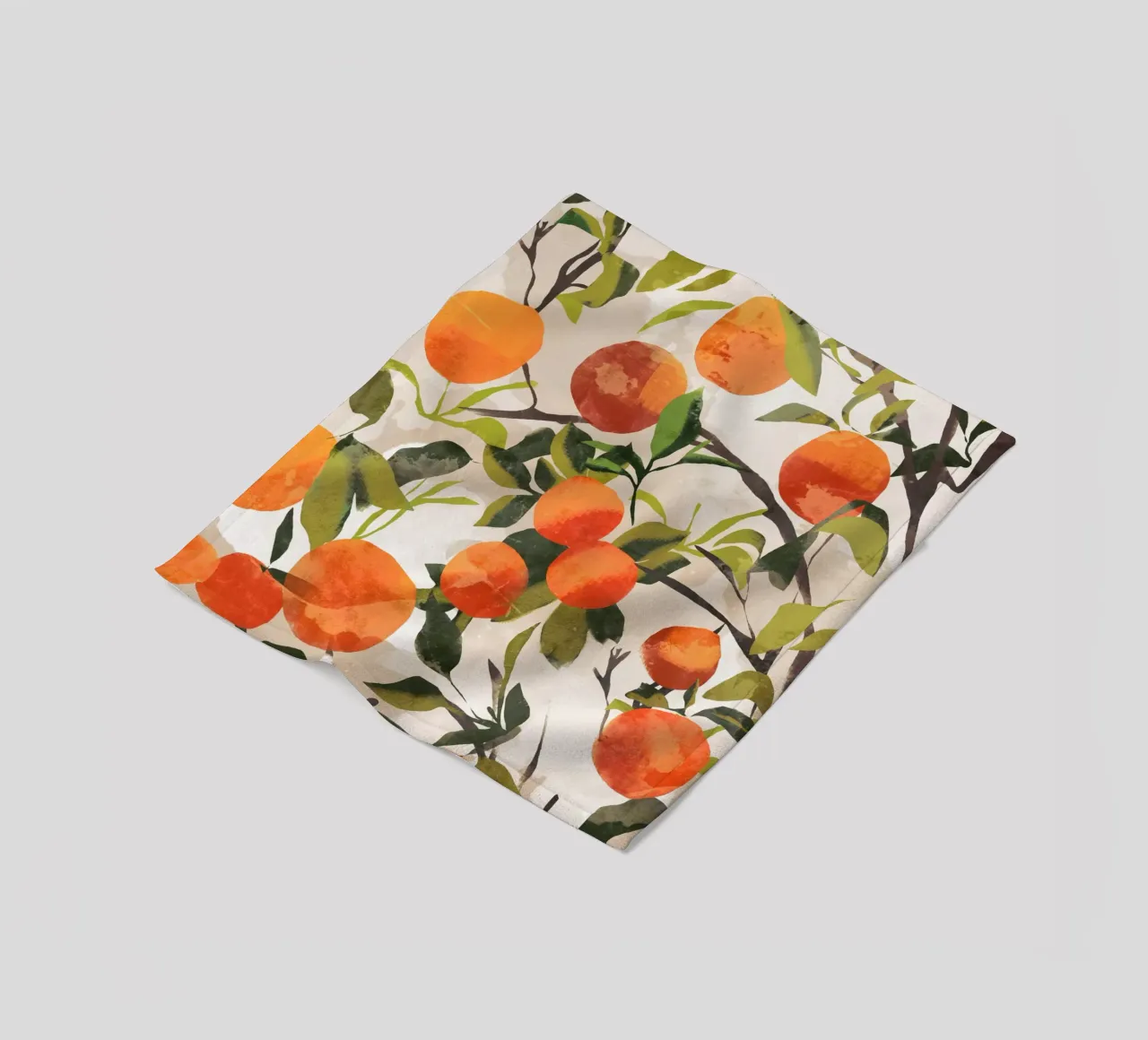 Orangen Fleecedecke von ThingDesign