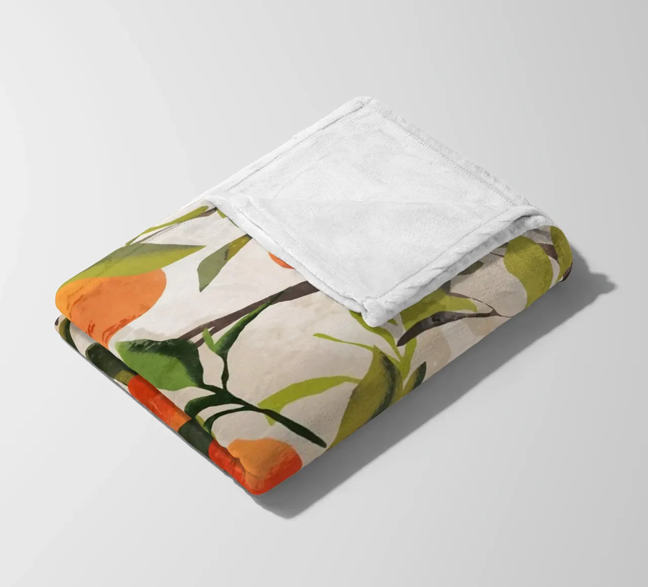 Orangen Fleecedecke von ThingDesign