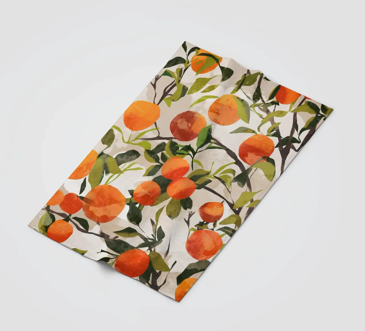 Orangen Fleecedecke von ThingDesign