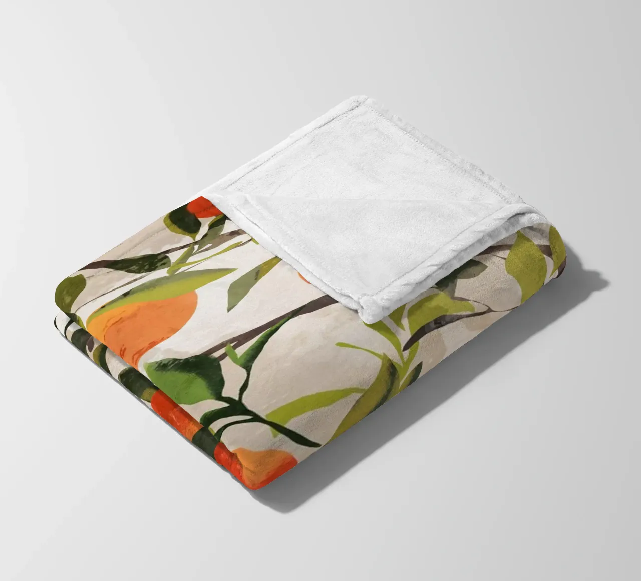 Orangen Fleecedecke von ThingDesign