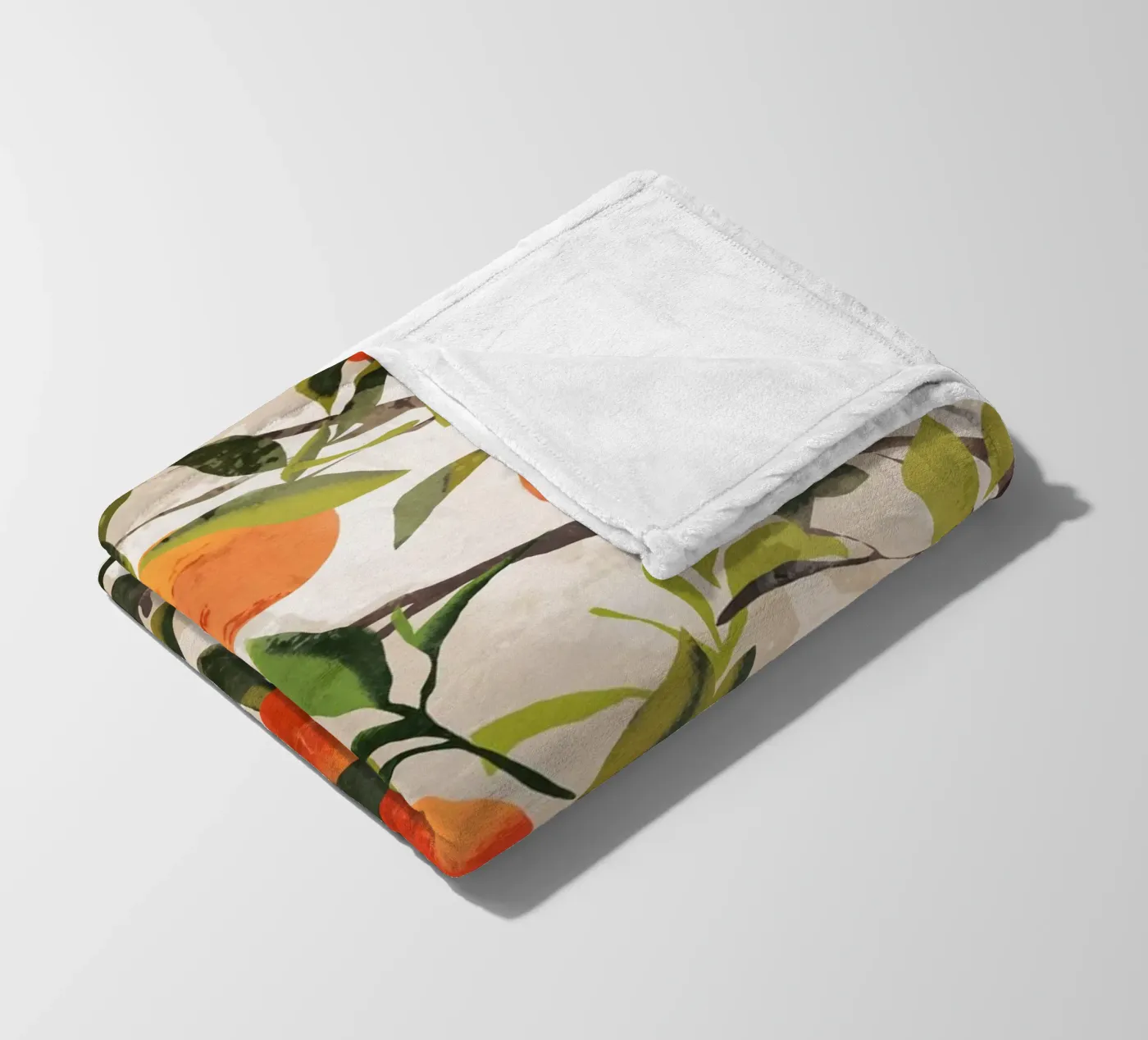 Oranges fleece blanket by ThingDesign