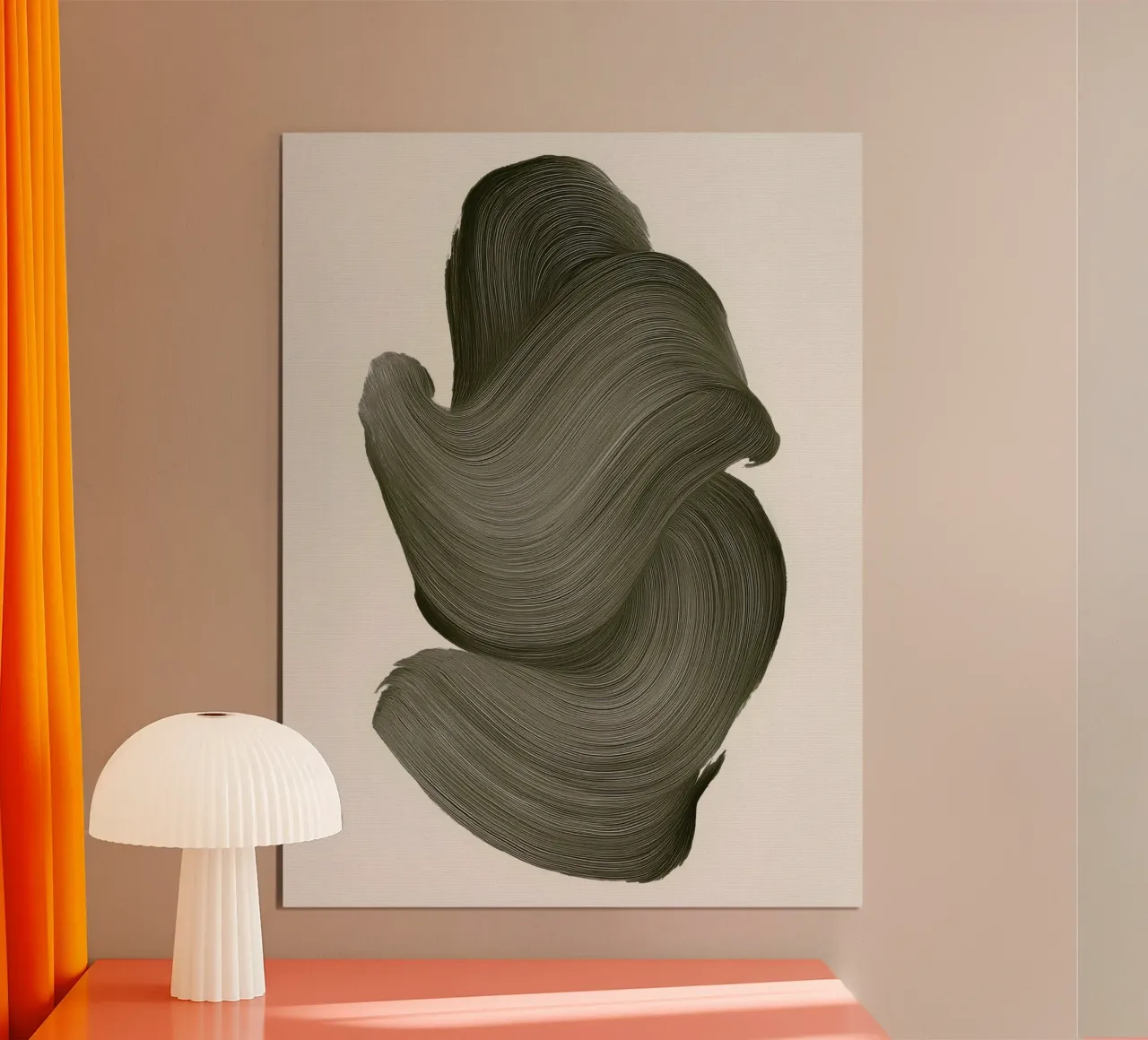 Line Memory No 02 poster with wooden frame by treechild