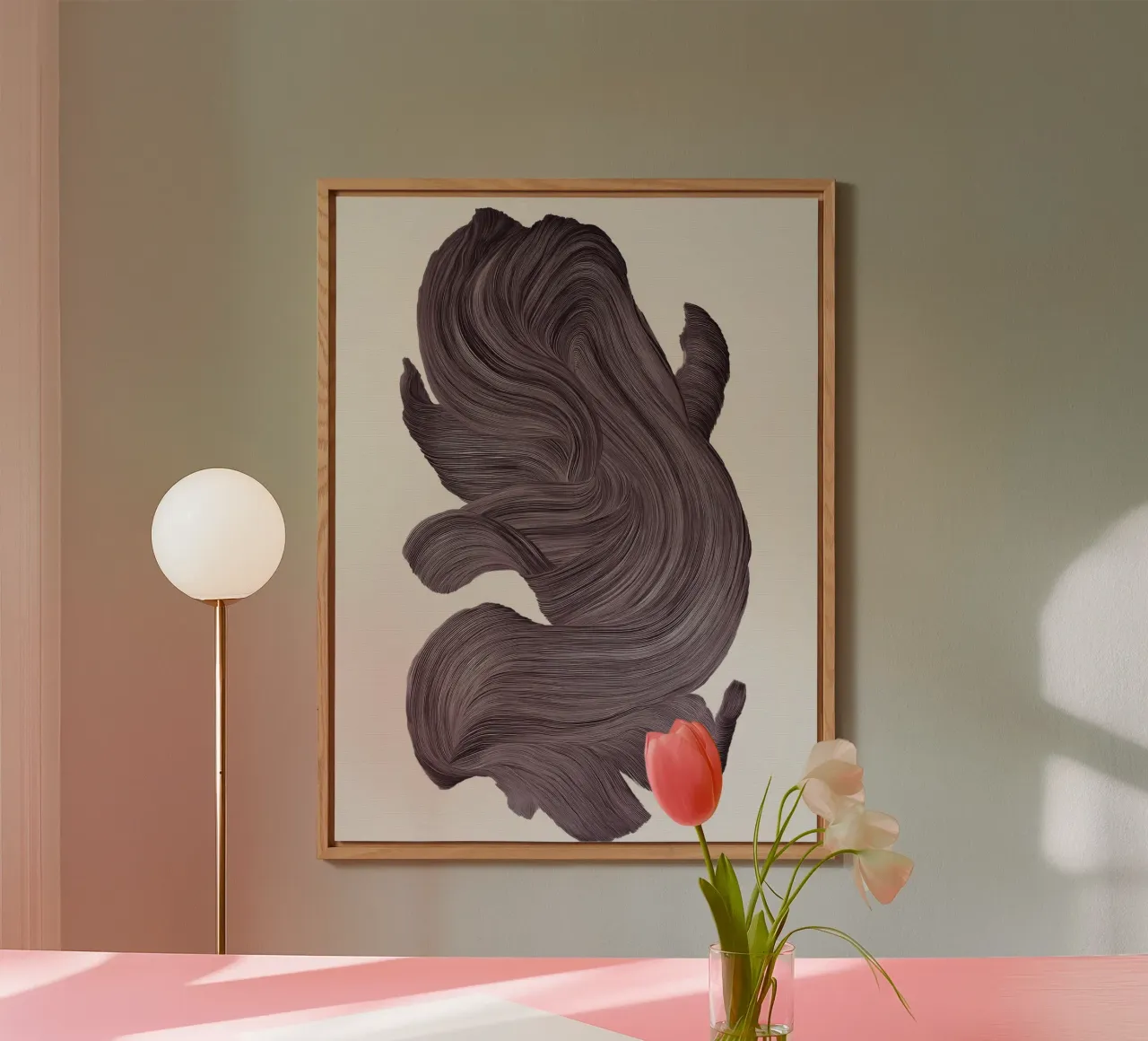 Plum Strokes alluminio dibond da treechild