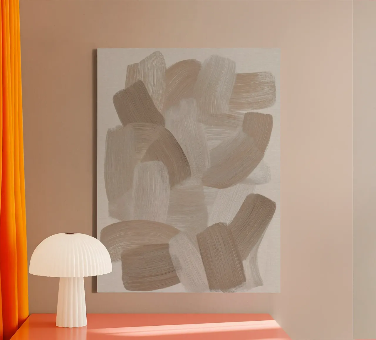 Dune Strokes canvas met Baklijst van treechild