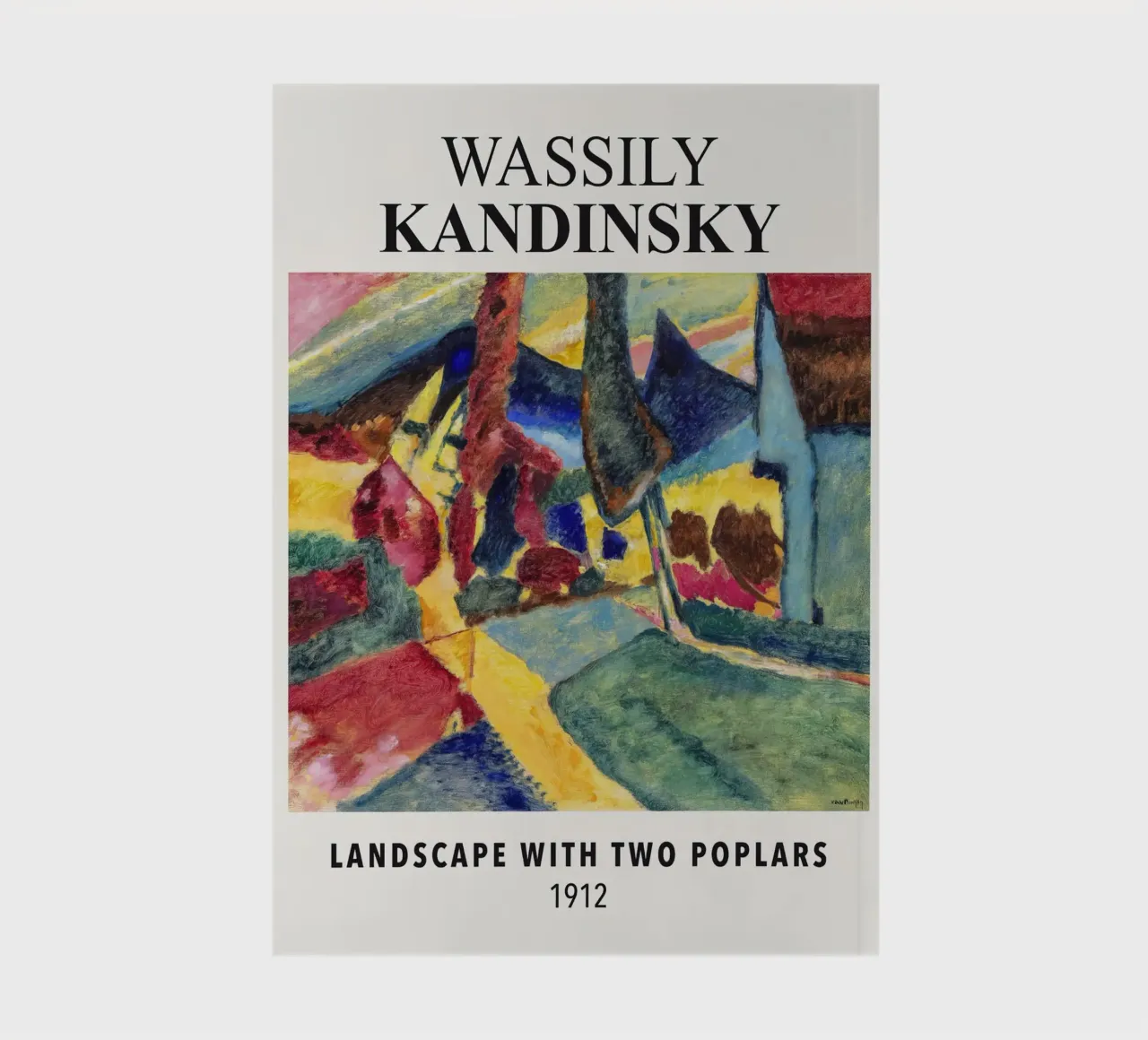 Kandinsky Landscape With Two Poplars 1912 notebook by Lile Shop