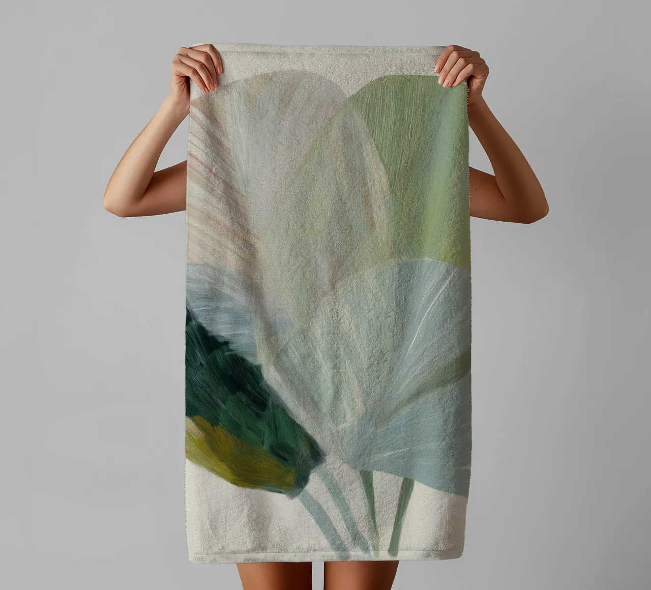 Pastel Botanics asciugamano da bagno da treechild