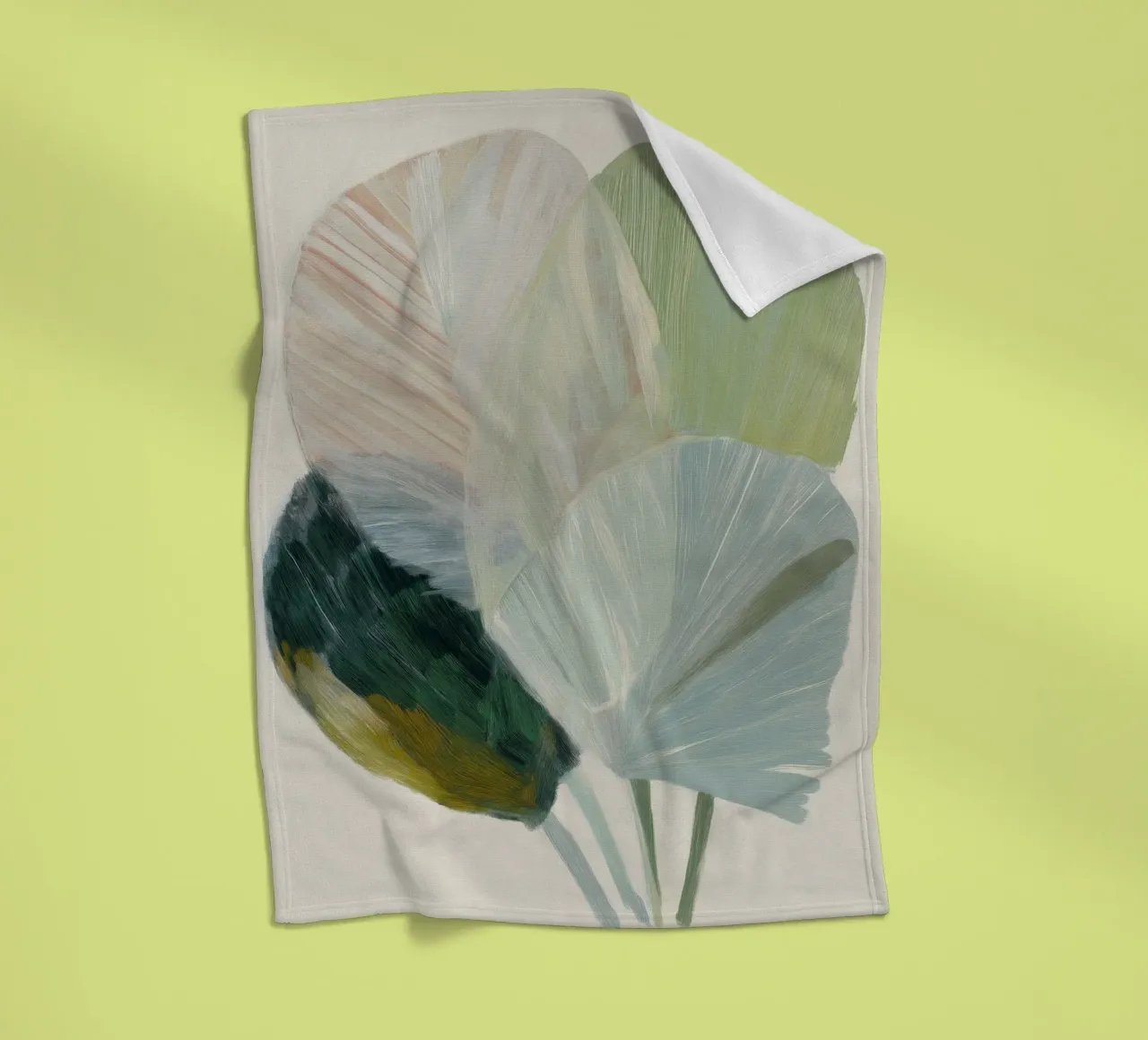 Pastel Botanics coperta in pile da treechild