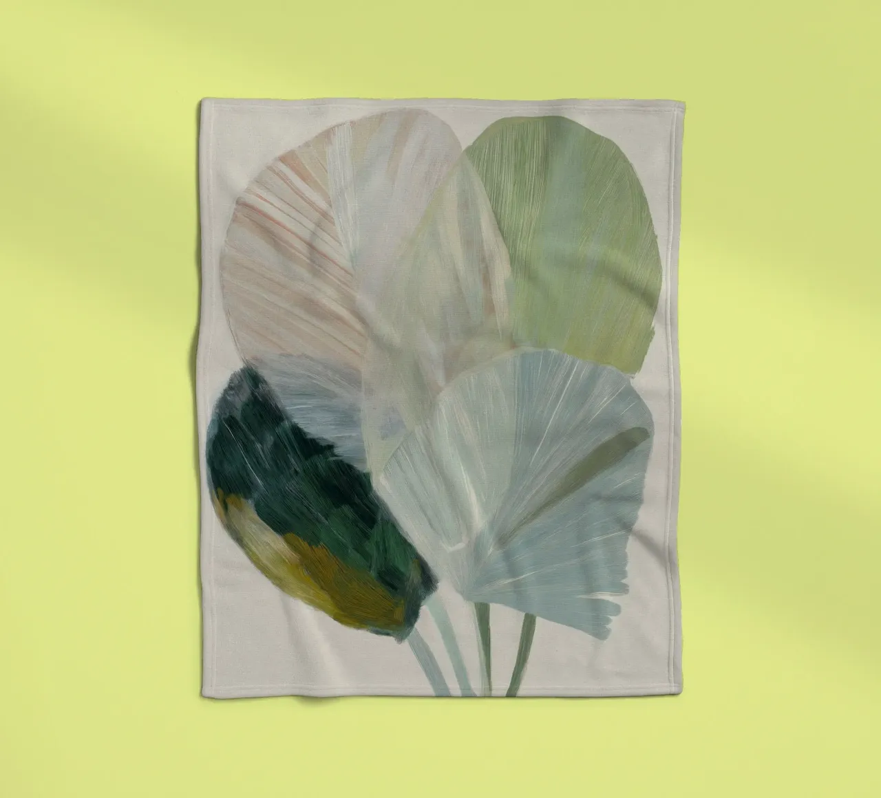 Pastel Botanics coperta in pile da treechild