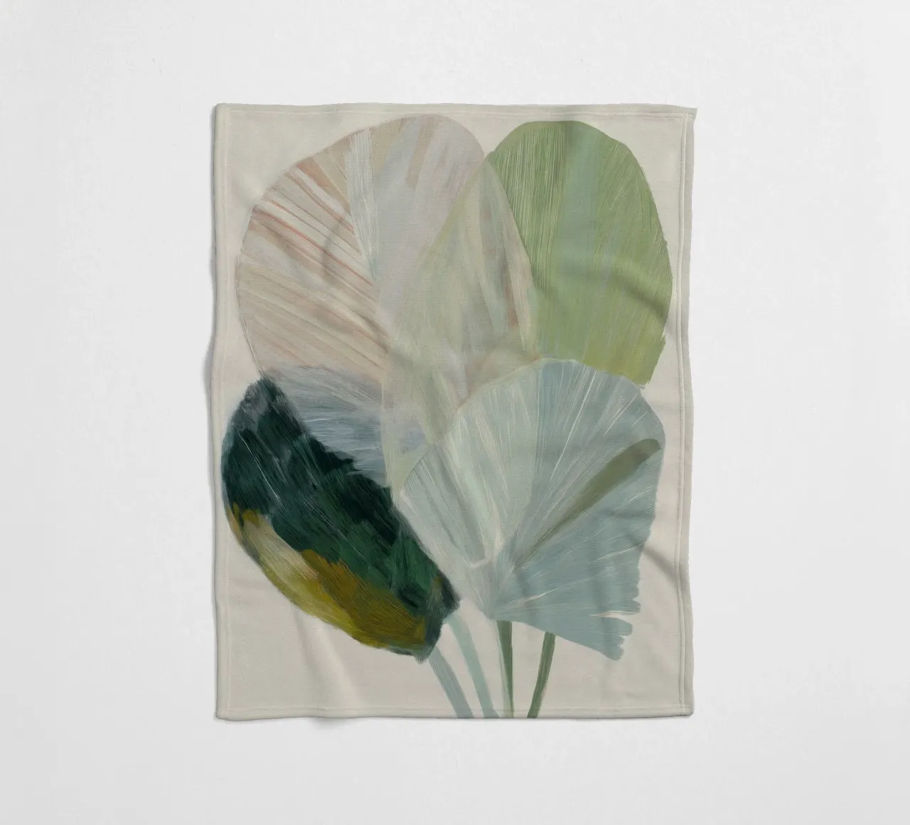 Pastel Botanics coperta in pile da treechild