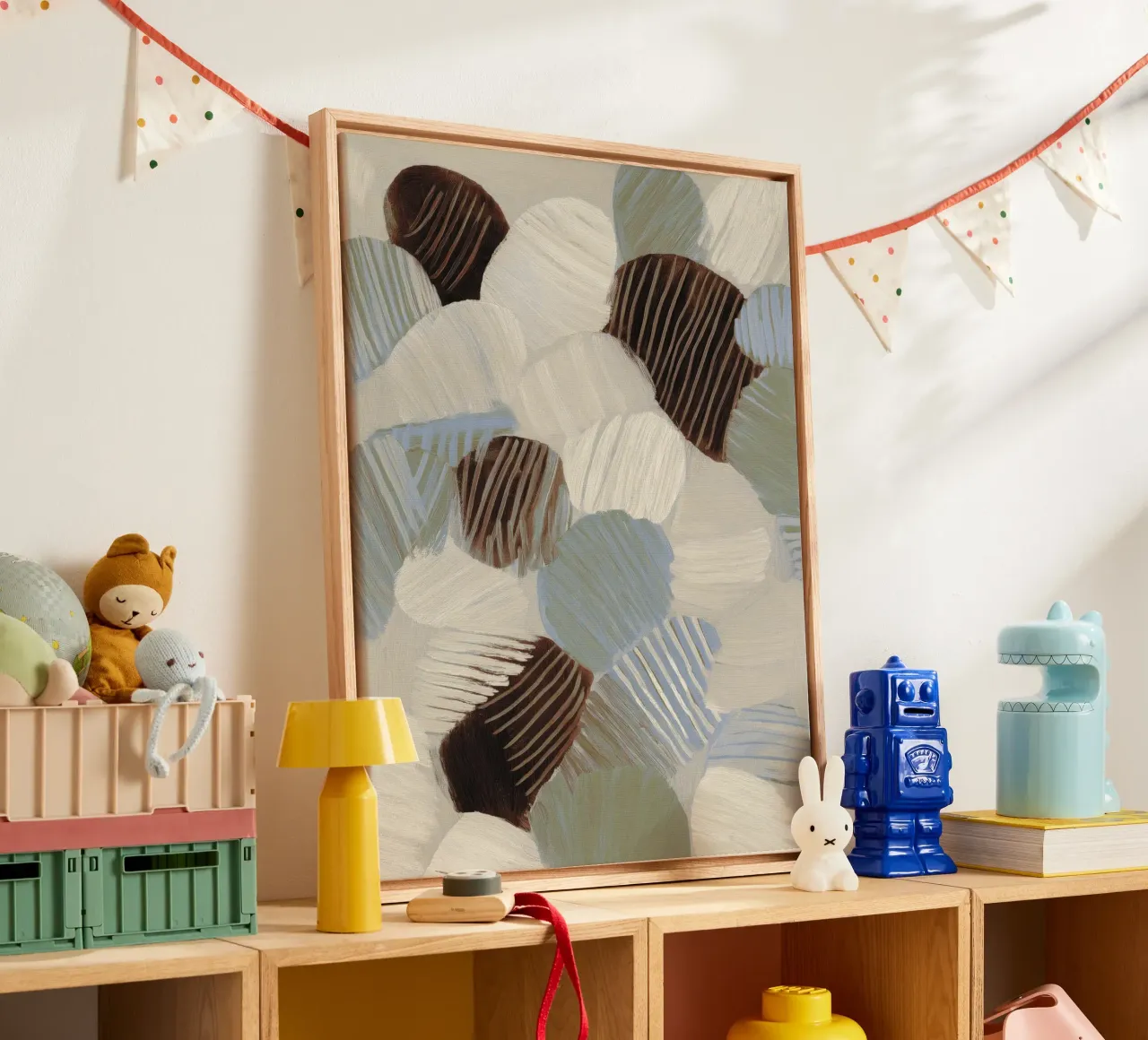 Fossil Leafs tela con Cornice a cassetta da treechild