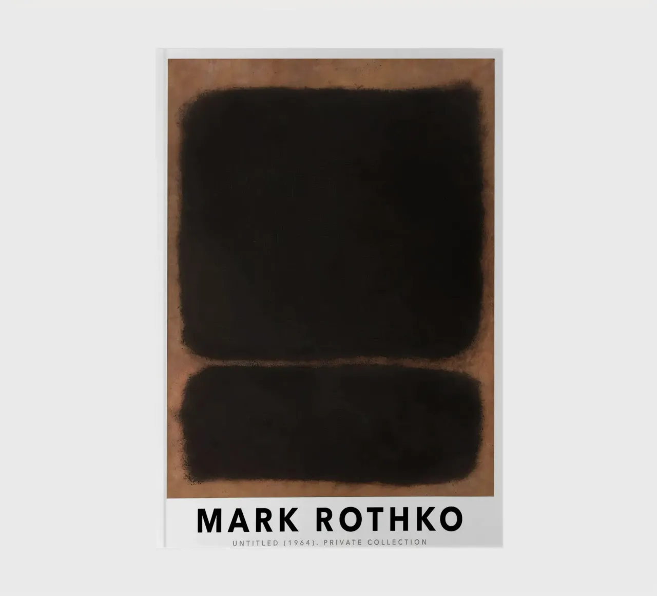 Mark Rothko Untitled 1964 Brown Rust notebook by Lile Shop