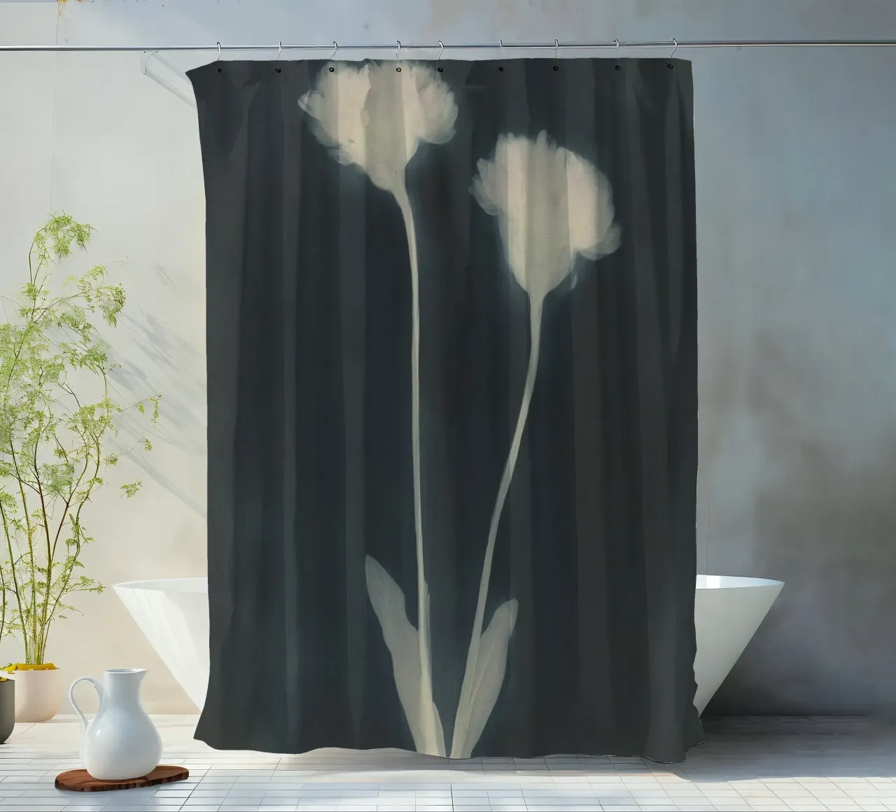 Faded Bloom No 02 tenda da doccia da treechild
