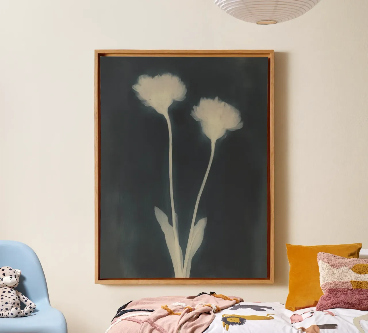 Faded Bloom No 02 tela con Cornice a cassetta da treechild