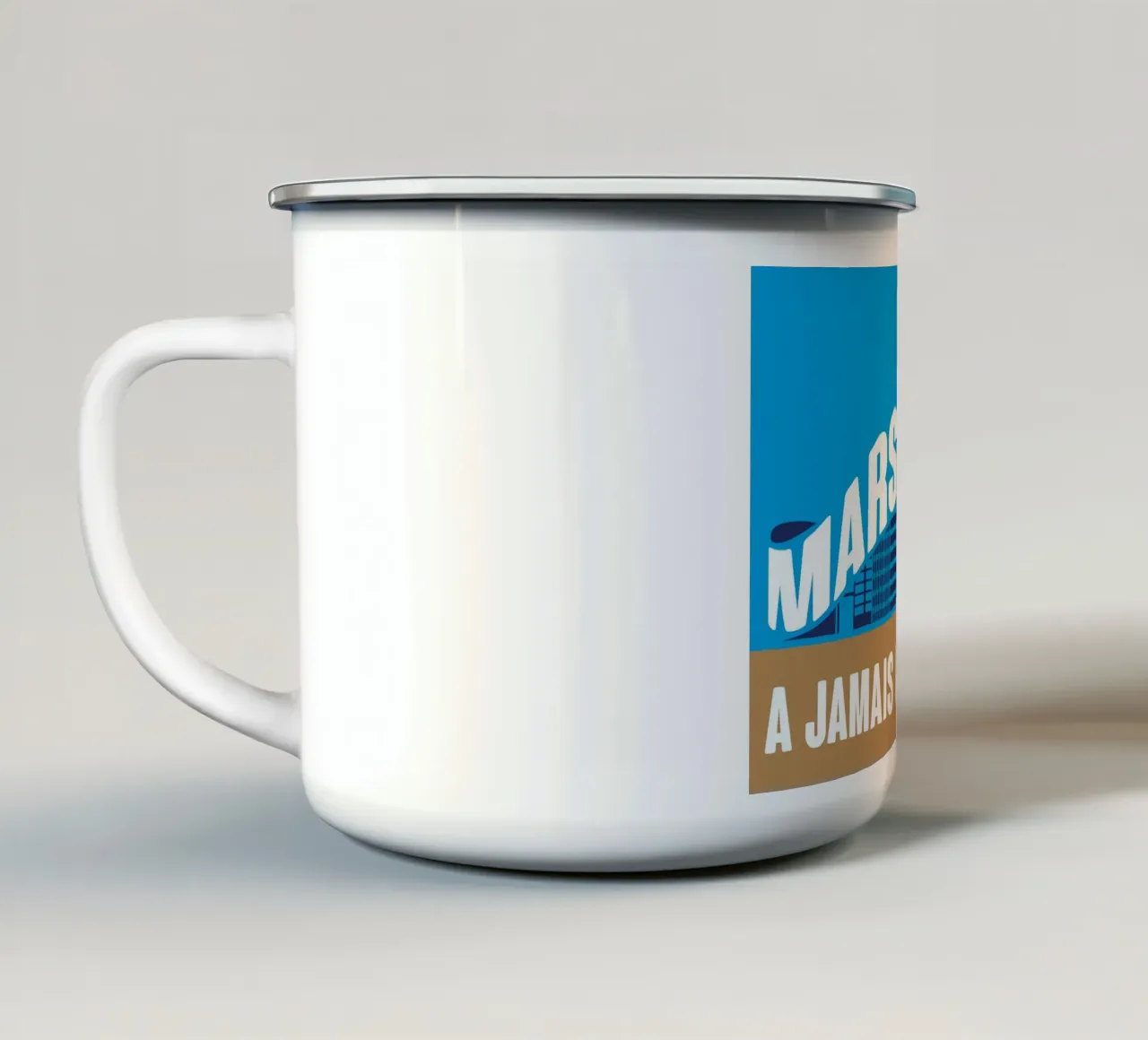 Marsiglia A jamais les premiers tazza in smalto da Raphaël Delerue
