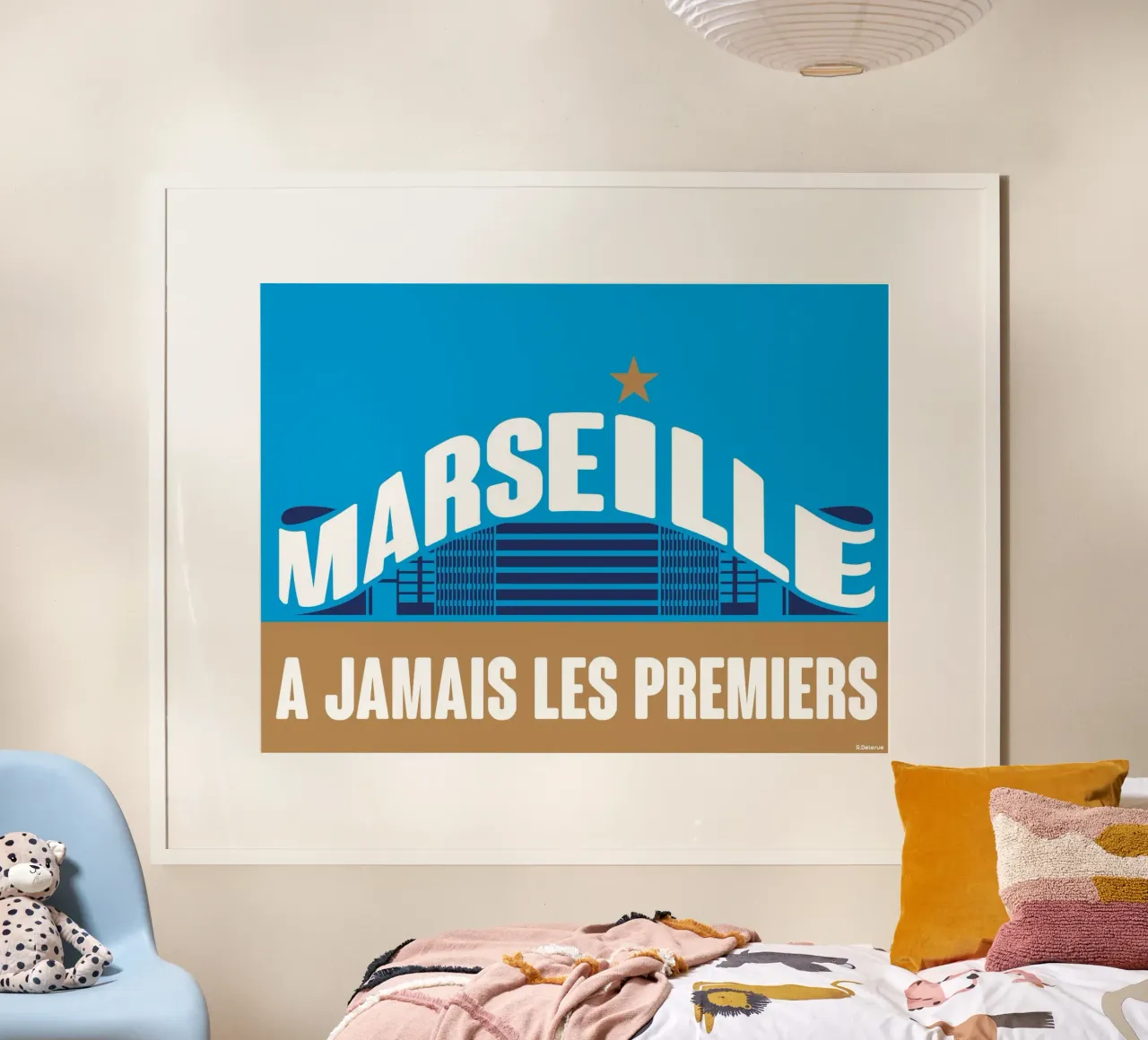 Marsiglia A jamais les premiers poster con telaio in legno da Raphaël Delerue