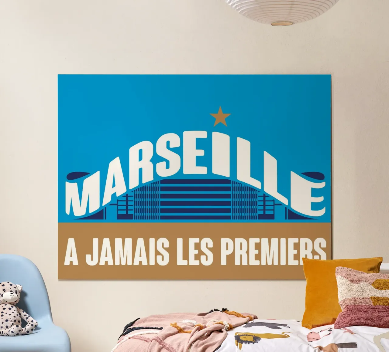 Marsiglia A jamais les premiers poster con telaio in legno da Raphaël Delerue