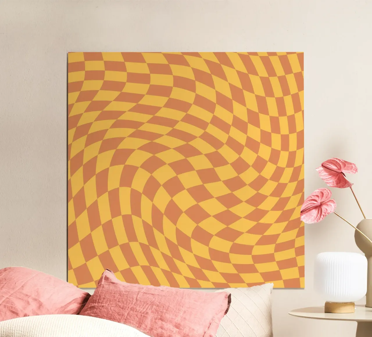 Dama ondulata 18 poster con telaio in legno da Little Dean