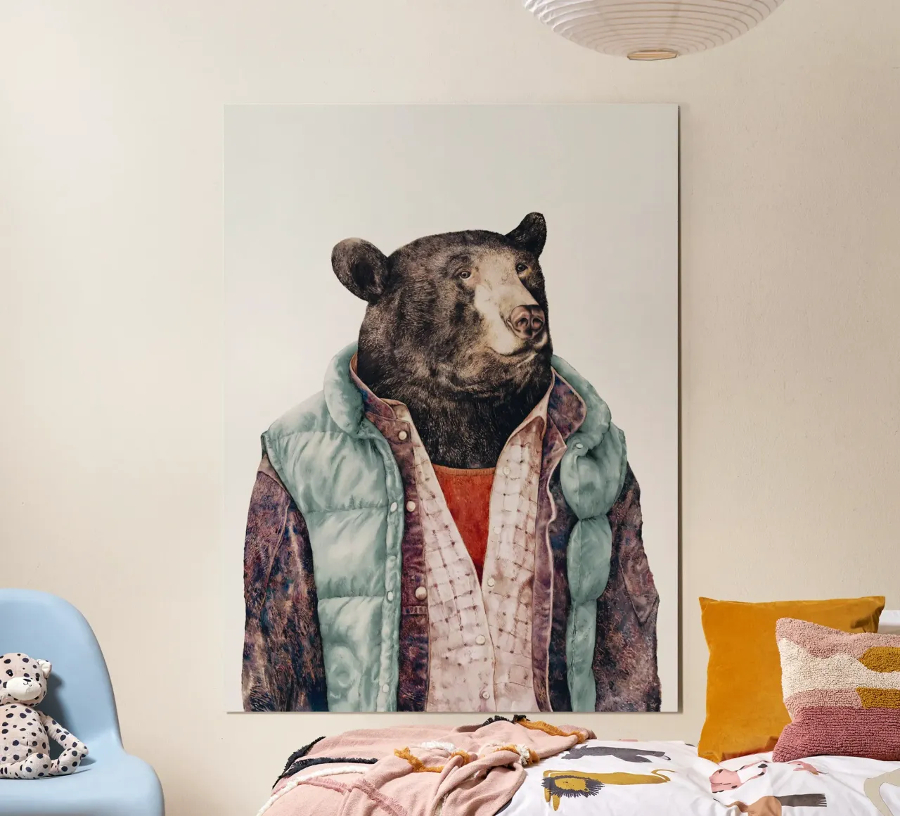 Black Bear Green hahnemühle by Animal Crew