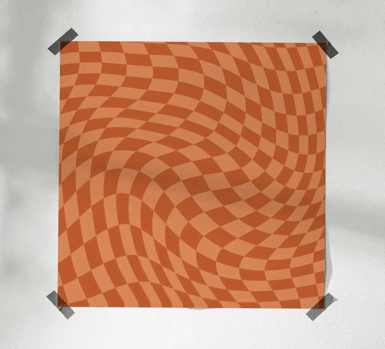 Dama ondulata 19 poster con telaio in legno da Little Dean