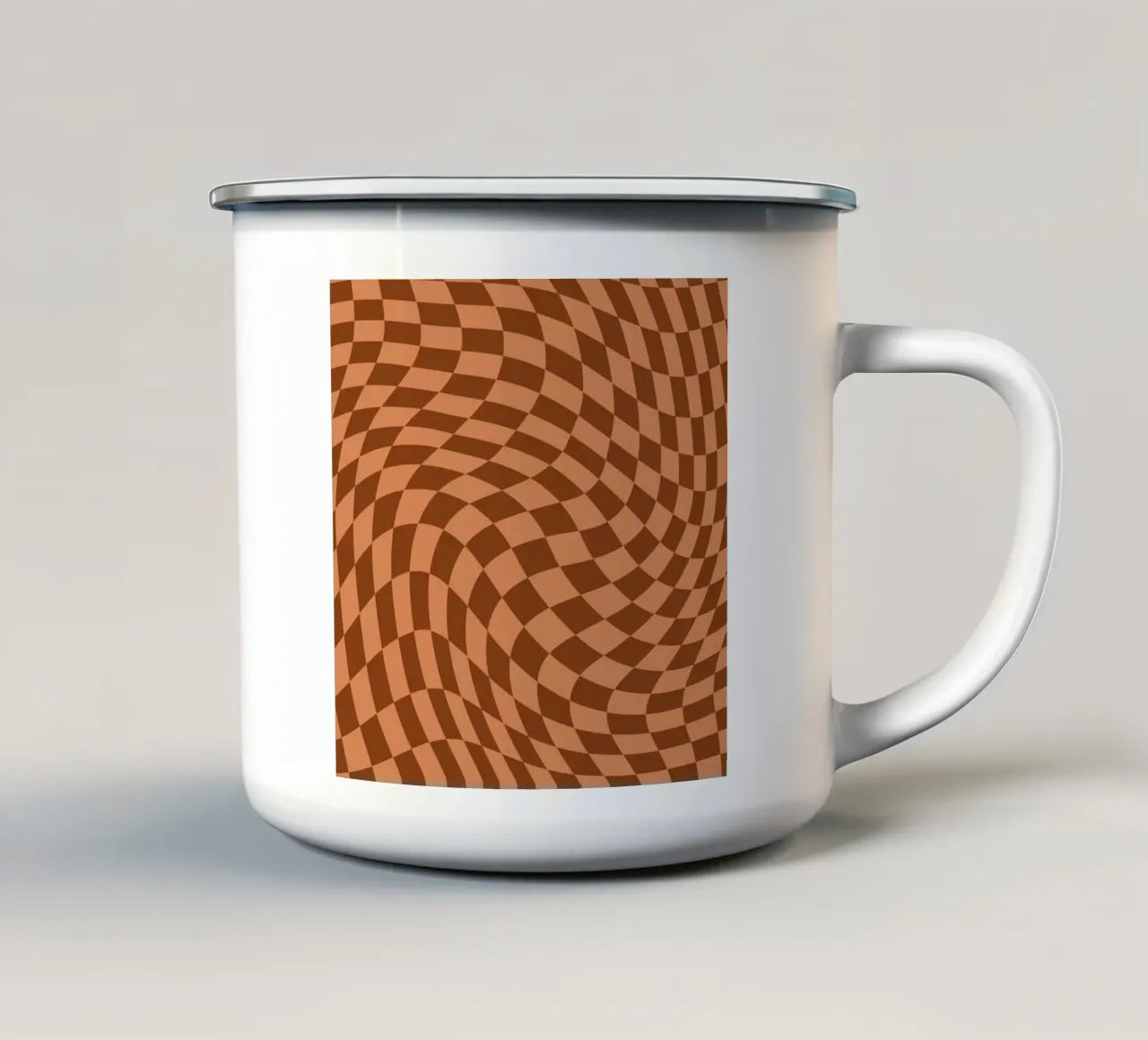 Dama ondulata 21 tazza in smalto da Little Dean