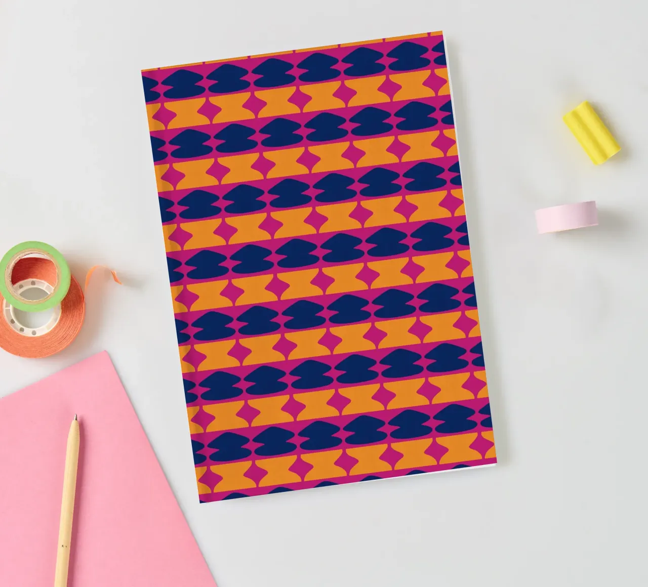 Repetitive pattern 03 notebook by Little Dean