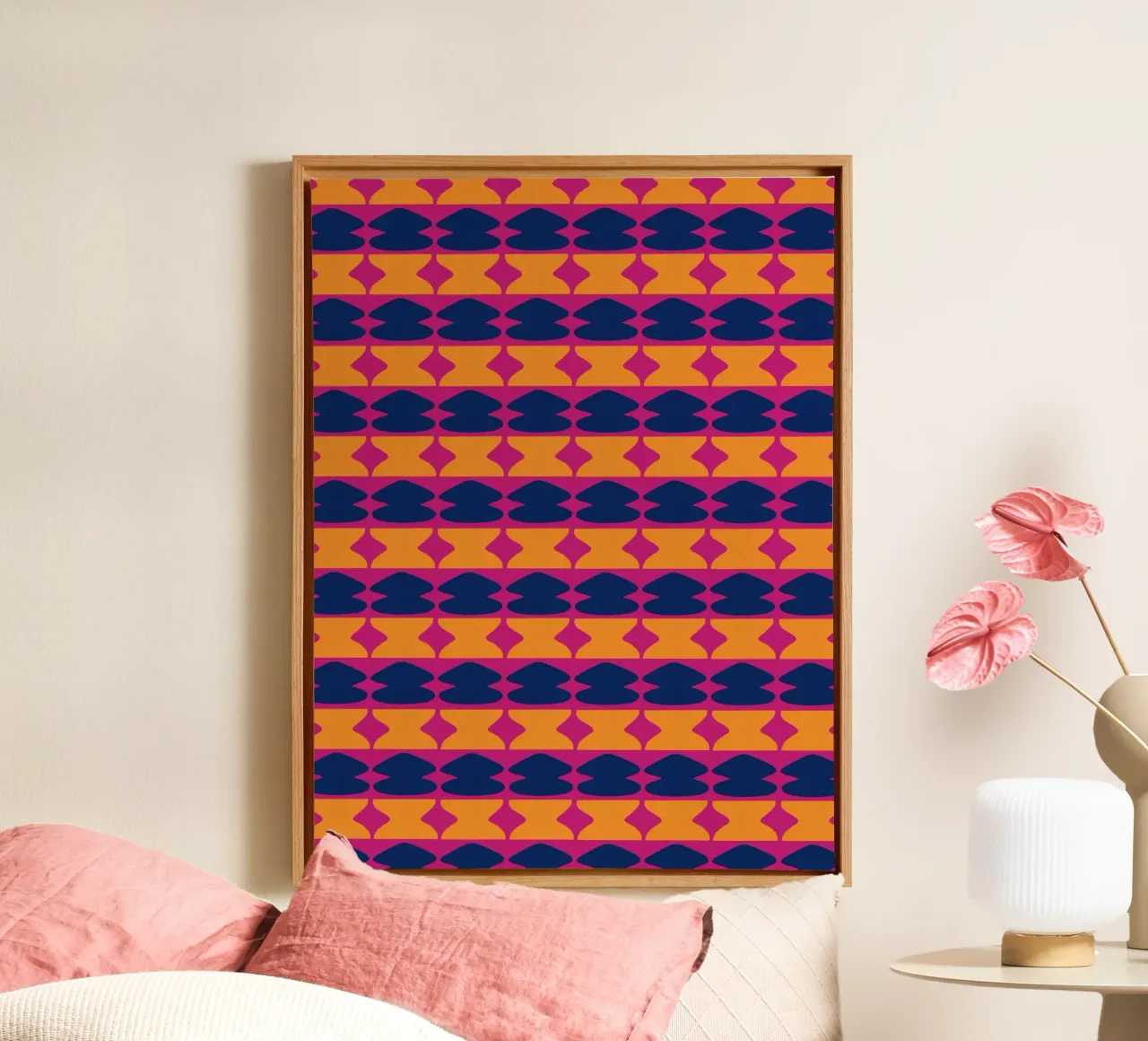 Repetitive pattern 03 canvas by Little Dean